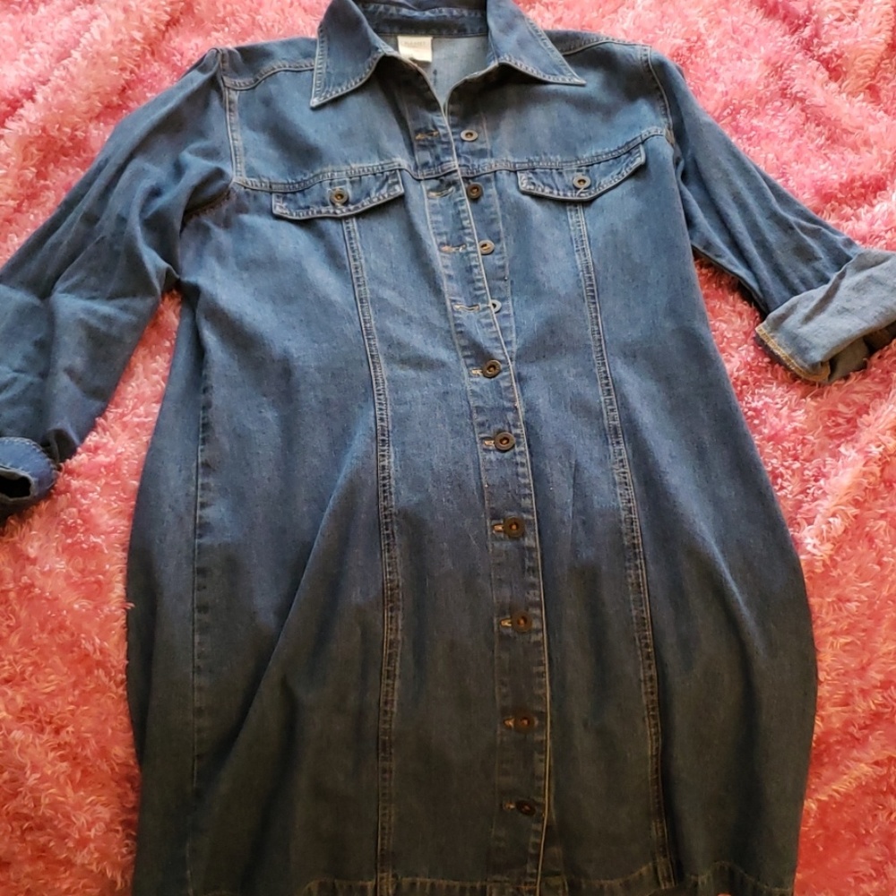 90's Old Navy denim above knee dress